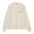 Carhartt Wip L/S Vista Waffle T-Shirt - Fleur De Sel Garment Dyed
